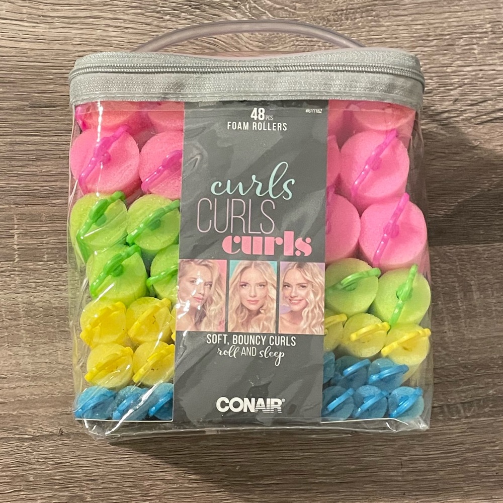 Never used: curl rollers